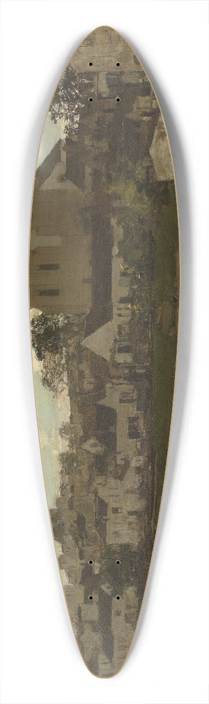 Jacob Maris - View at Montigny-sur-Loing 39.3 inch art pintail longboard deck