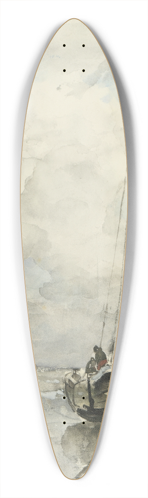 Jacob Maris - Visserspink aan het strand 39.3 inch art pintail longboard deck