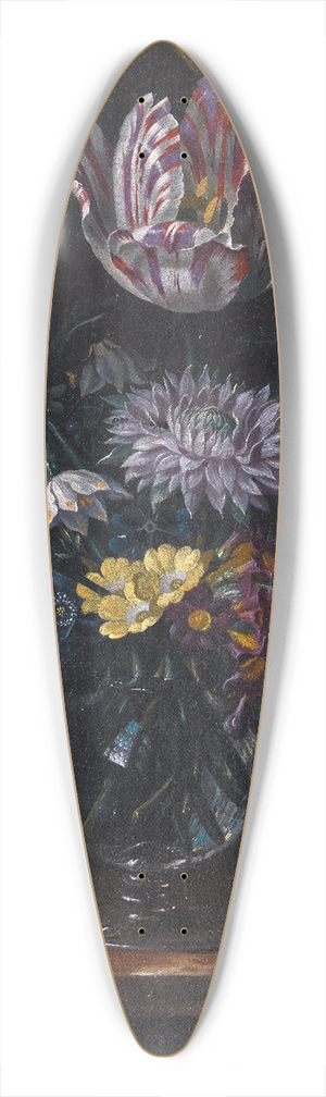 Jacob Marrel - A Glass Vase With Flowers 39.3 inch art pintail longboard deck