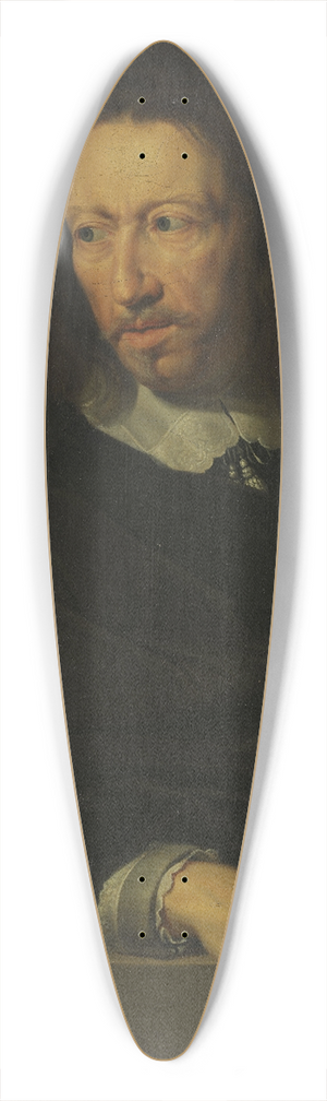 Jacob Munch - Portrait of a Man. After Philippe de Champaigne, Louvre 39.3 inch art pintail longboard deck