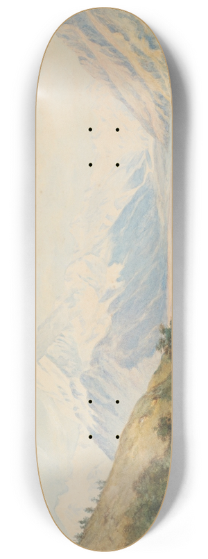 Charles Decimus Barraud - Mt. Cook from Tasman Valley 8.25 inch art skate deck