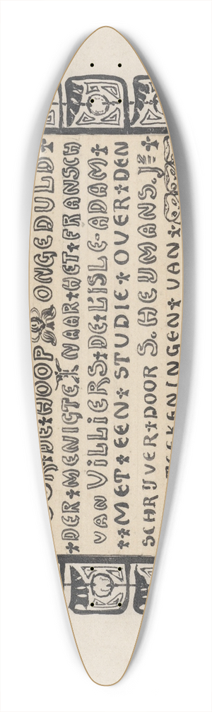 Jacob Pieter van den Bosch - Akdysseril, door S. Heijmans (Jr.) 39.3 inch art pintail longboard deck