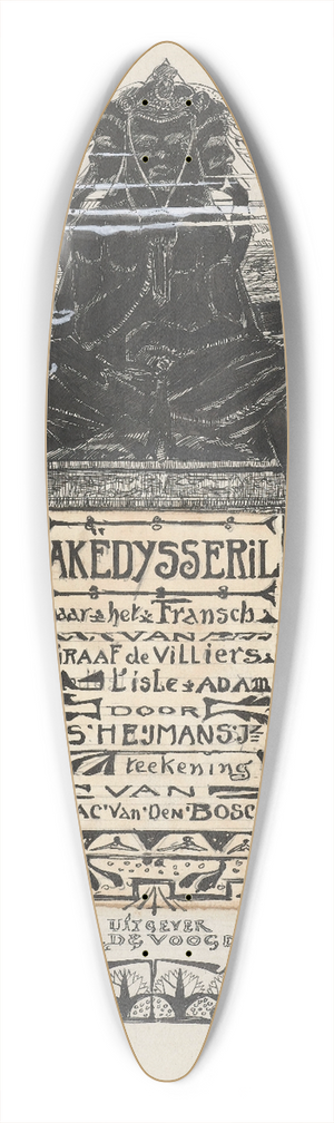 Jacob Pieter van den Bosch - Ontwerp voor het titelblad van Akdysseril 39.3 inch art pintail longboard deck