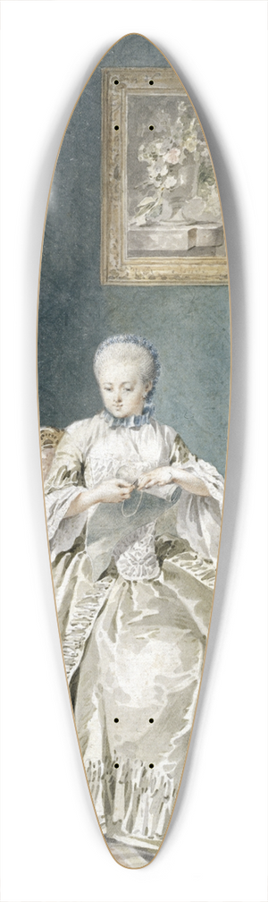 Jacobus Buys - Jeune Brodeuse  la cage 39.3 inch art pintail longboard deck