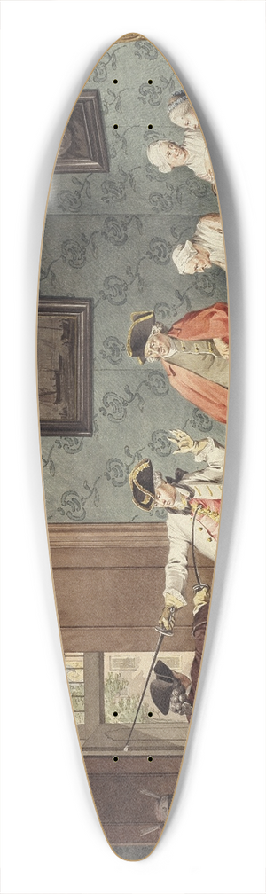 Jacobus Buys - The Ludicrous Squire 39.3 inch art pintail longboard deck