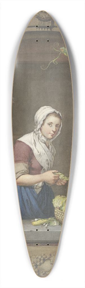 Jacobus Johannes Lauwers - Kitchen girl 39.3 inch art pintail longboard deck
