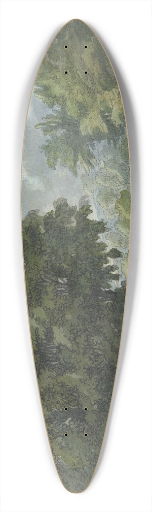 Jacob van Liender - Herders met kudde in bosrijk landschap 39.3 inch art pintail longboard deck