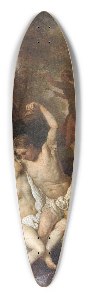 Jacob Van Loo - Scene With Bacchante 39.3 inch art pintail longboard deck