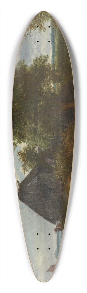 Jacob van Ruisdael - A dune landscape with a distant view of Haarlem 39.3 inch art pintail longboard deck