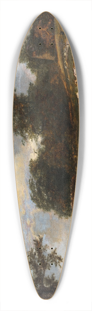 Jacob van Ruisdael - Sandy Cliff 39.3 inch art pintail longboard deck