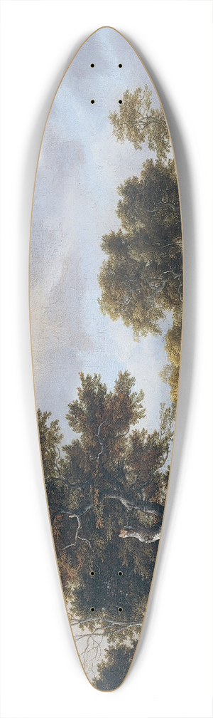 Jacob van Ruisdael - Wooded Landscape with a Stream 39.3 inch art pintail longboard deck