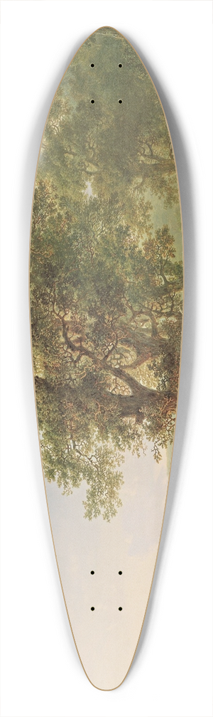 Jacob van Strij - Figures in a forest landscape 39.3 inch art pintail longboard deck