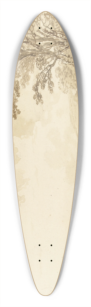 Jacob van Strij - Rivierlandschap met rustend vee 39.3 inch art pintail longboard deck