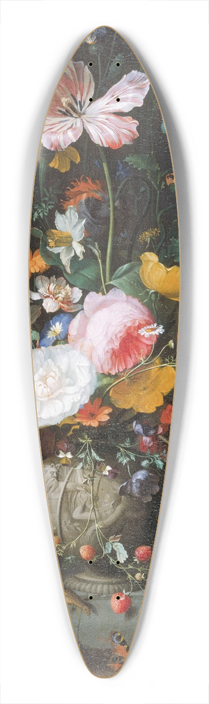 Jacob van Walscapelle - Still Life With Bouquet Of Flowers 39.3 inch art pintail longboard deck