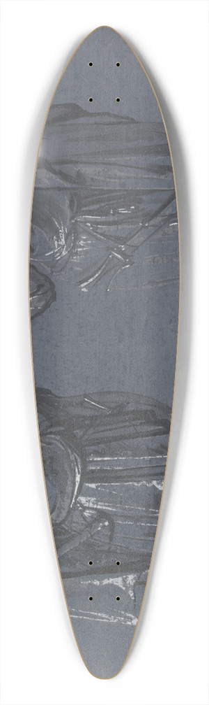 Jacob Weyer - Zwei stehende Mnner, wohl Ungarn, der eine in Vorderansicht mit einem in die Hfte gestemmten Streitkolben, der andere in Rckenansicht mit einem Sbel 39.3 inch art pintail longboard deck