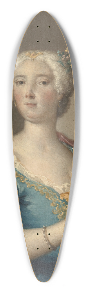 Jacopo Amigoni - Portrait of a lady 39.3 inch art pintail longboard deck
