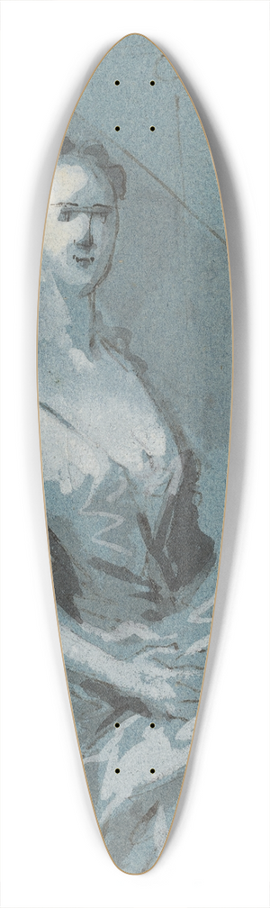 Jacopo Amigoni - Portrait of a Lady 39.3 inch art pintail longboard deck