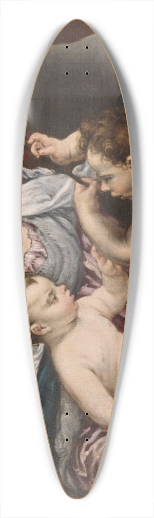 Jacopo Bassano - Virgin and Child with the Young Saint John the Baptist 39.3 inch art pintail longboard deck