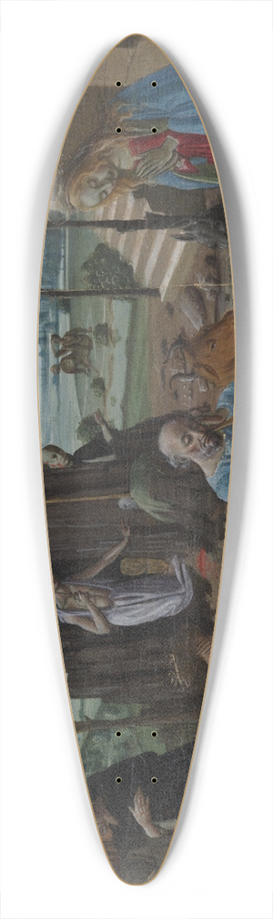 Jacopo del Sellaio - The MysticalNativity 39.3 inch art pintail longboard deck
