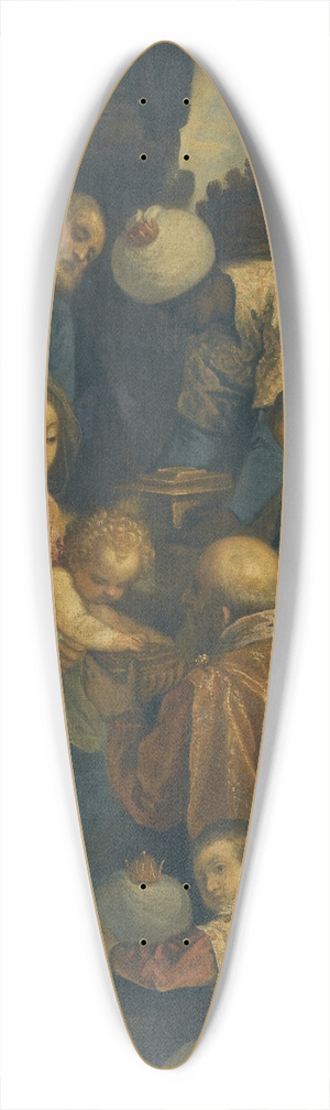 Jacopo Palma il Giovane - Adoration Of The Magi 39.3 inch art pintail longboard deck Jacopo Palma il Giovane - Adoration Of The Magi 39.3 inch art pintail longboard deck
