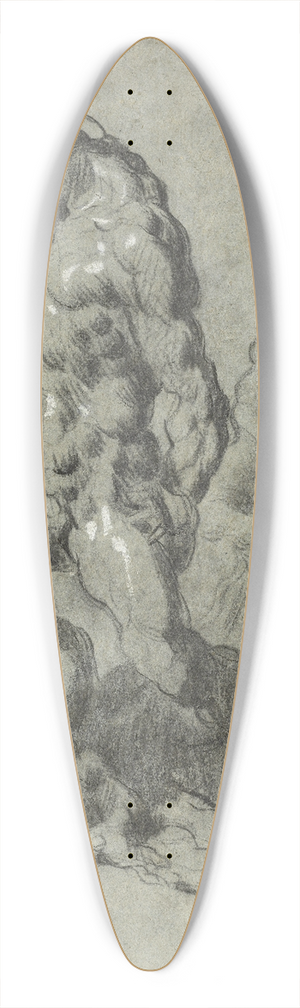 Jacopo Tintoretto - Two Studies of Samson Slaying the Philistines 39.3 inch art pintail longboard deck