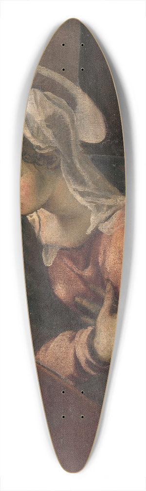 Jacopo Tintoretto - Virgin from the Annunciation to the Virgin 39.3 inch art pintail longboard deck Jacopo Tintoretto - Virgin from the Annunciation to the Virgin 39.3 inch art pintail longboard deck