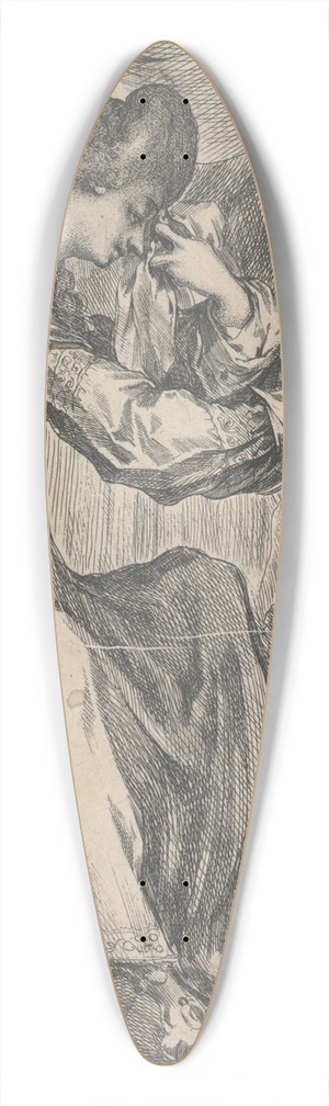Jacques Bellange - Woman at theBrazier 39.3 inch art pintail longboard deck