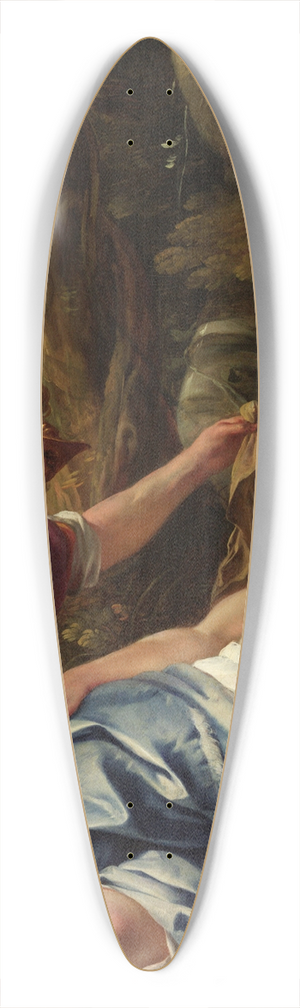 Jacques Blanchard - Mars and the vestal virgin 39.3 inch art pintail longboard deck
