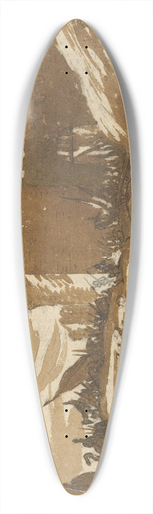 Jacques Callot - An Army Leaving a Castle 39.3 inch art pintail longboard deck