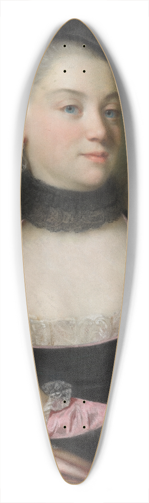 Jacques-Charles Allais - Portrait of a French Actress 39.3 inch art pintail longboard deck