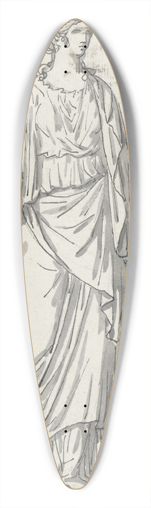 Jacques Louis David - Classical Sculpture of a Woman with an Outstretched Arm 39.3 inch art pintail longboard deck