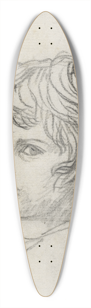 Jacques Louis David - Head of a Boy 39.3 inch art pintail longboard deck