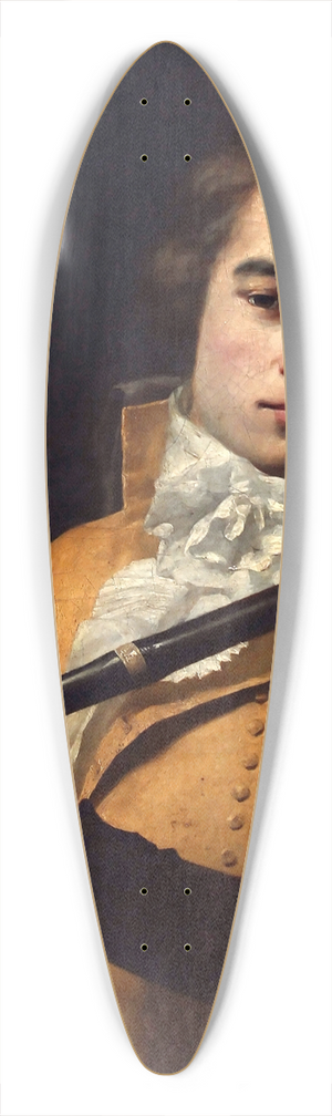 Jacques Louis David - Portrait Of Flutist Franois Devienne 39.3 inch art pintail longboard deck