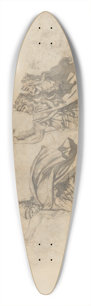 Jacques Louis David - The Death of Camilla 39.3 inch art pintail longboard deck