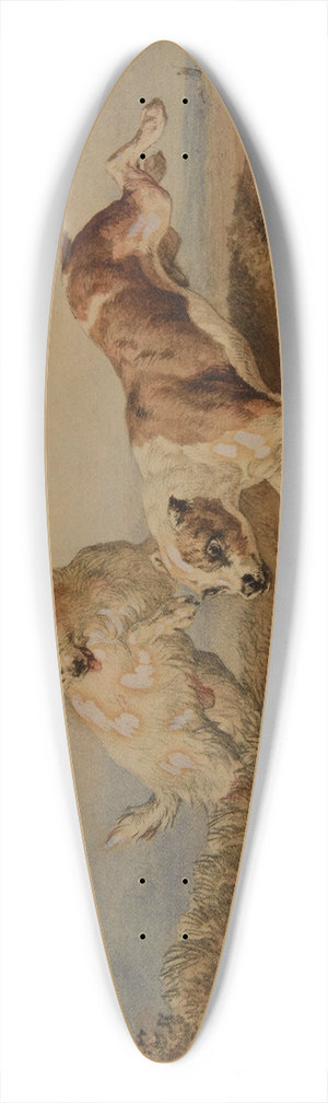 Jacques-Raymond Brascassat - Chiens  la poursuite dun lapin 39.3 inch art pintail longboard deck