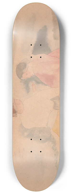 Charles Demuth - Untitled (Two Women and Boats) 8.25 inch art skate deck Charles Demuth - Untitled (Two Women and Boats) 8.25 inch art skate deck