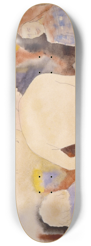 Charles Demuth - Untitled (Woman with Black Hair and Two Children) 8.25 inch art skate deck Charles Demuth - Untitled (Woman with Black Hair and Two Children) 8.25 inch art skate deck
