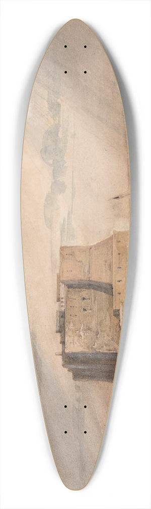 Jacques-Raymond Brascassat - Le Chteau de luf  Naples 39.3 inch art pintail longboard deck