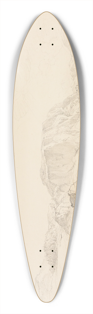 Jacques-Raymond Brascassat - Paysage  Oban 39.3 inch art pintail longboard deck