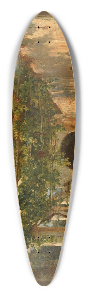 Jacques-Raymond Brascassat - Tonnelle 39.3 inch art pintail longboard deck