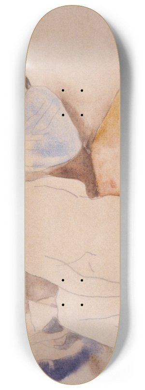 Charles Demuth - Woman with Hat and 2 Figures 8.25 inch art skate deck