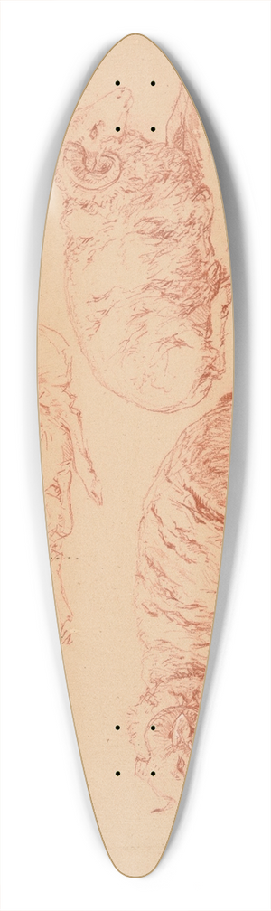 Jacques-Raymond Brascassat - tudes de bliers 39.3 inch art pintail longboard deck
