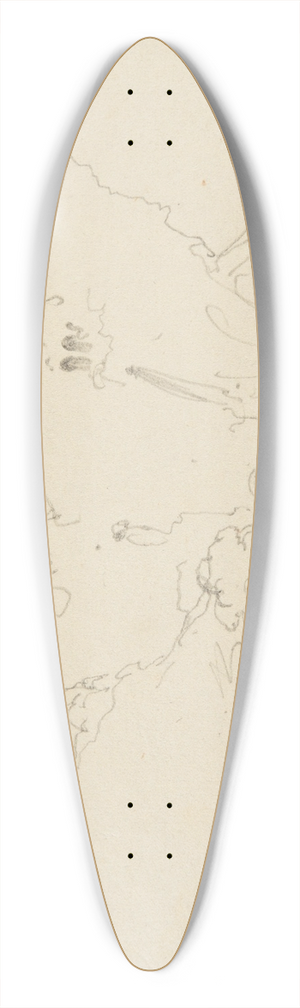Jacques-Raymond Brascassat - Vue de Tivoli 39.3 inch art pintail longboard deck
