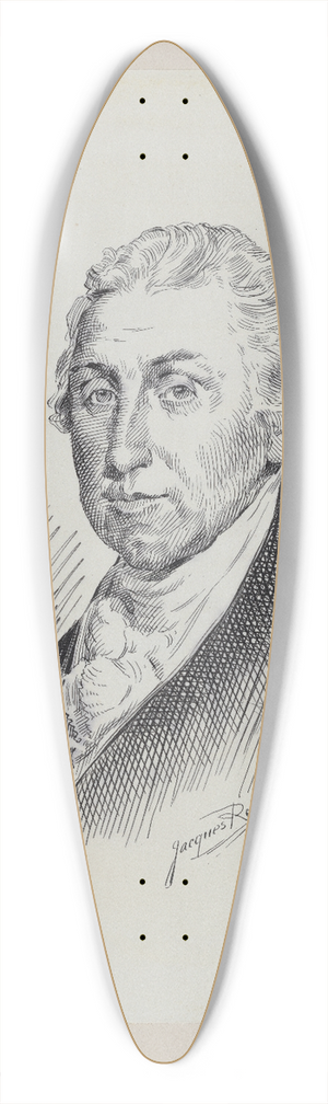 Jacques Reich - James Monroe 39.3 inch art pintail longboard deck Jacques Reich - James Monroe 39.3 inch art pintail longboard deck