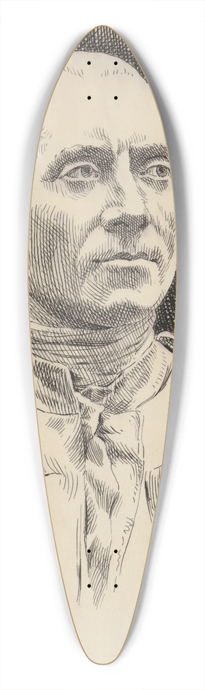 Jacques Reich - John Paul Jones 39.3 inch art pintail longboard deck Jacques Reich - John Paul Jones 39.3 inch art pintail longboard deck