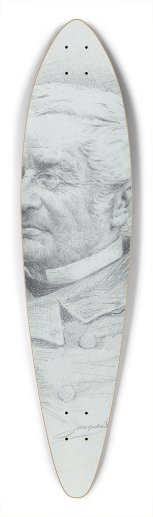 Jacques Reich - Louis Adolphe Thiers 39.3 inch art pintail longboard deck