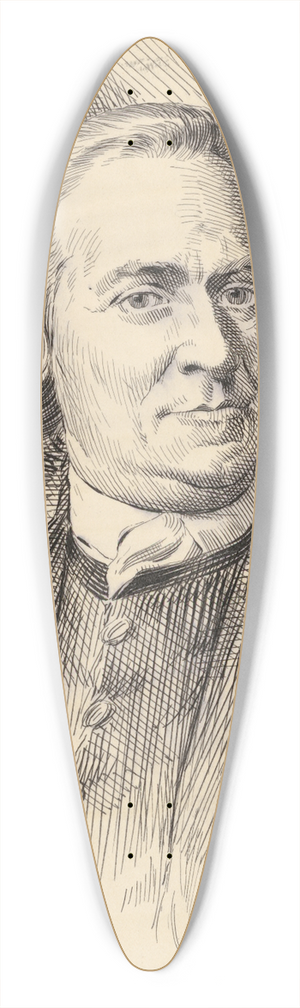 Jacques Reich - Samuel Adams 39.3 inch art pintail longboard deck
