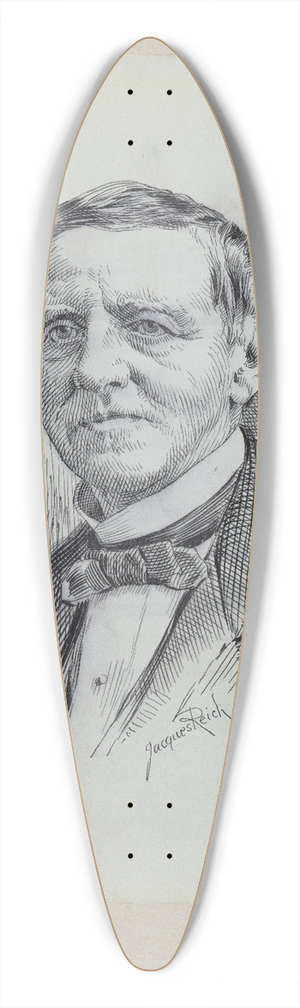 Jacques Reich - Samuel Jones Tilden 39.3 inch art pintail longboard deck Jacques Reich - Samuel Jones Tilden 39.3 inch art pintail longboard deck