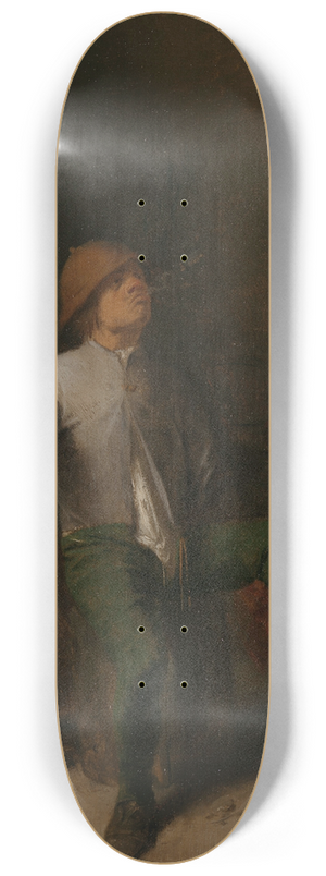 Adriaen Brouwer - The Smoker 8.25 inch art skate deck