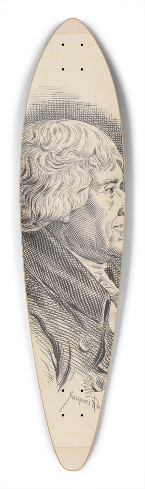Jacques Reich - Thomas Jefferson 39.3 inch art pintail longboard deck
